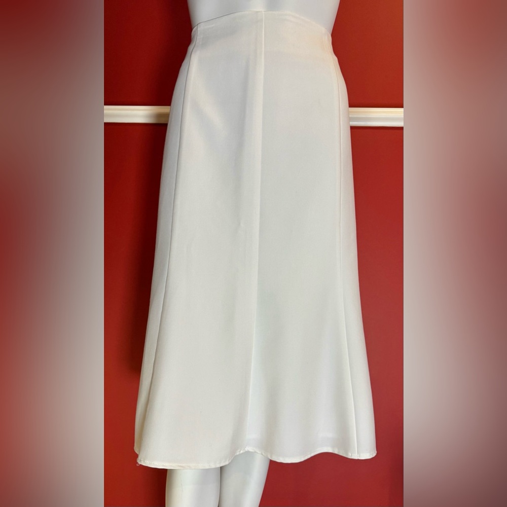 Ingenuity vintage white A-line flare skirt
